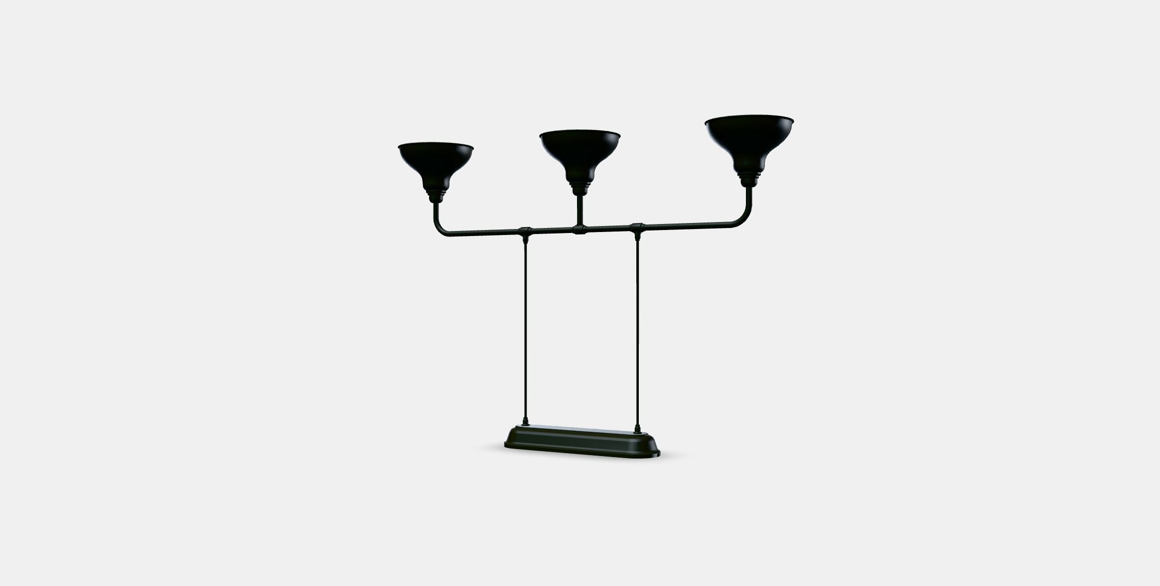 AGUNNARYD Pendant lamp with 3 lamps Low-poly 3D model_12