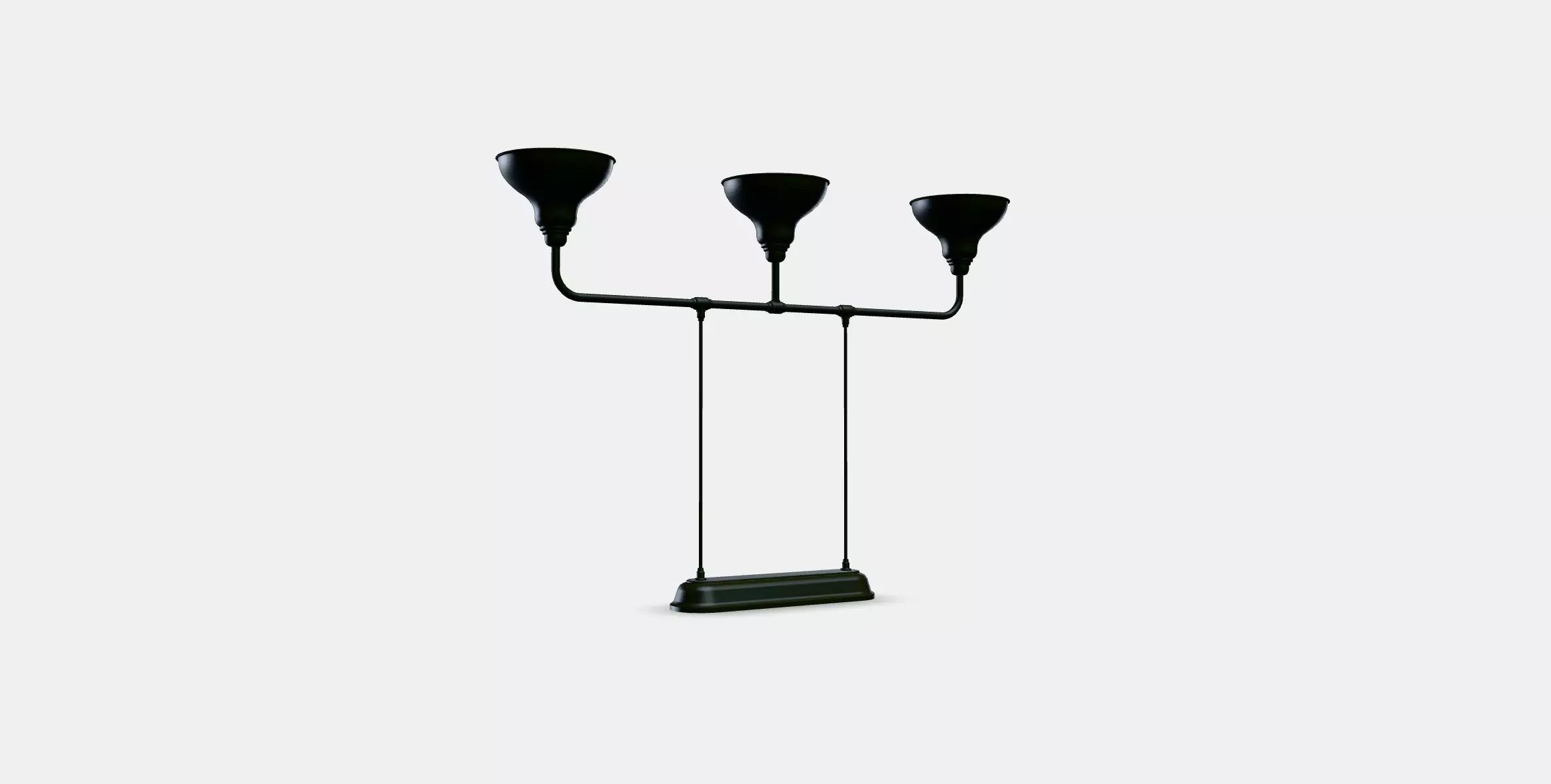 AGUNNARYD Pendant lamp with 3 lamps Low-poly 3D model_0