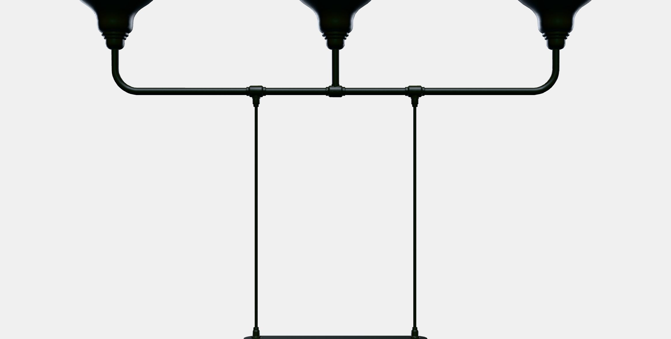 AGUNNARYD Pendant lamp with 3 lamps Low-poly 3D model_11