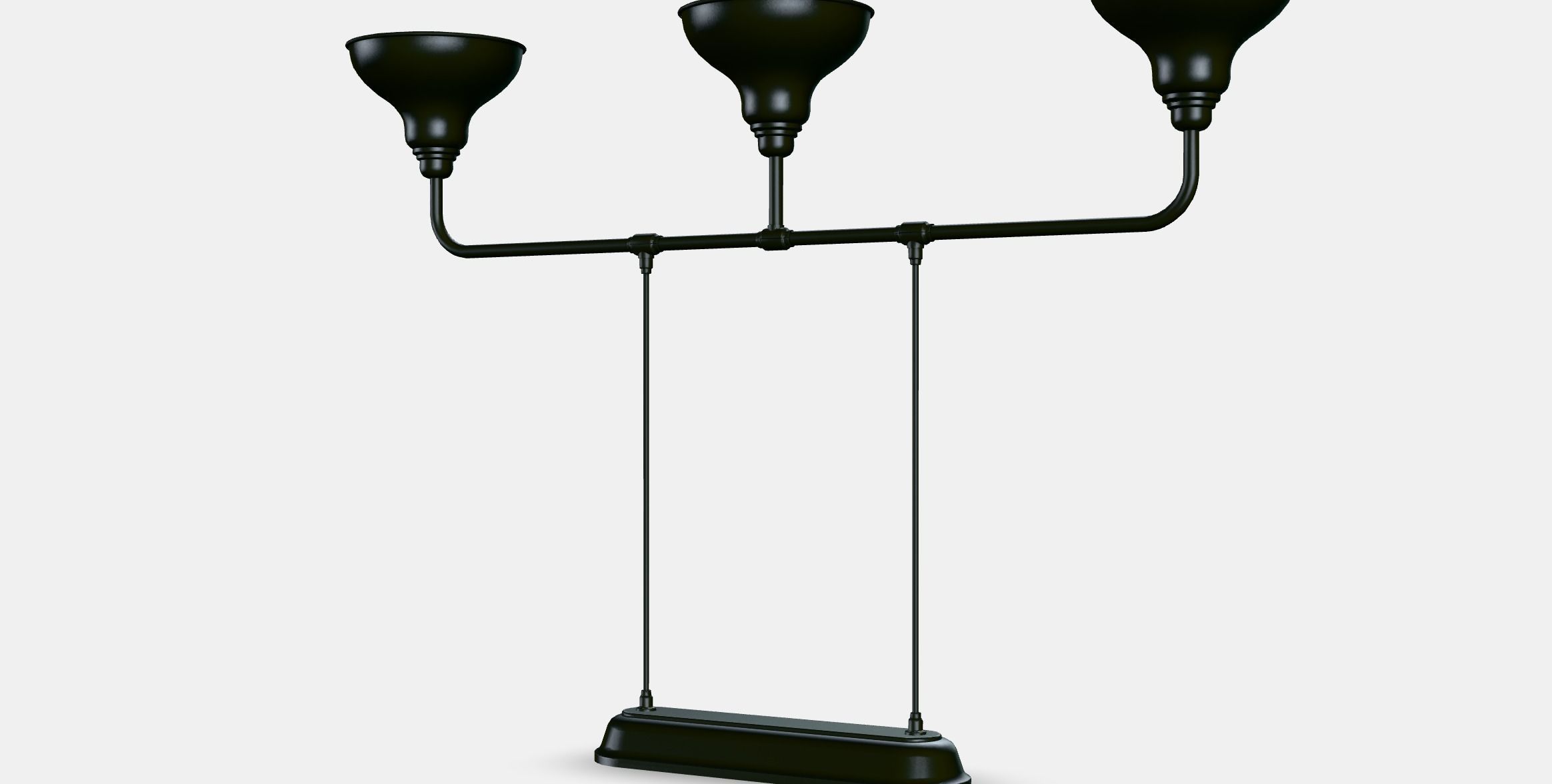 AGUNNARYD Pendant lamp with 3 lamps Low-poly 3D model_7