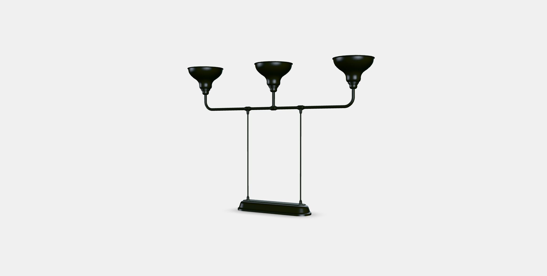 AGUNNARYD Pendant lamp with 3 lamps Low-poly 3D model_3