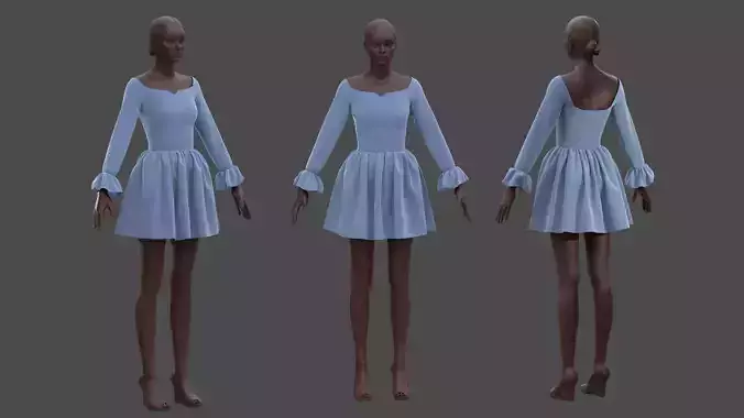 5StylishDress 3D model