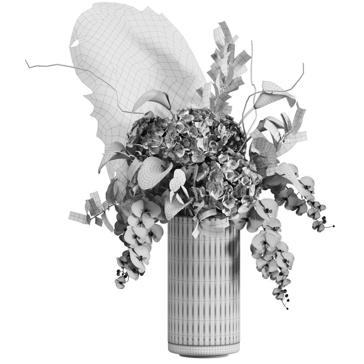 Flower In Vase   19 3D model_4