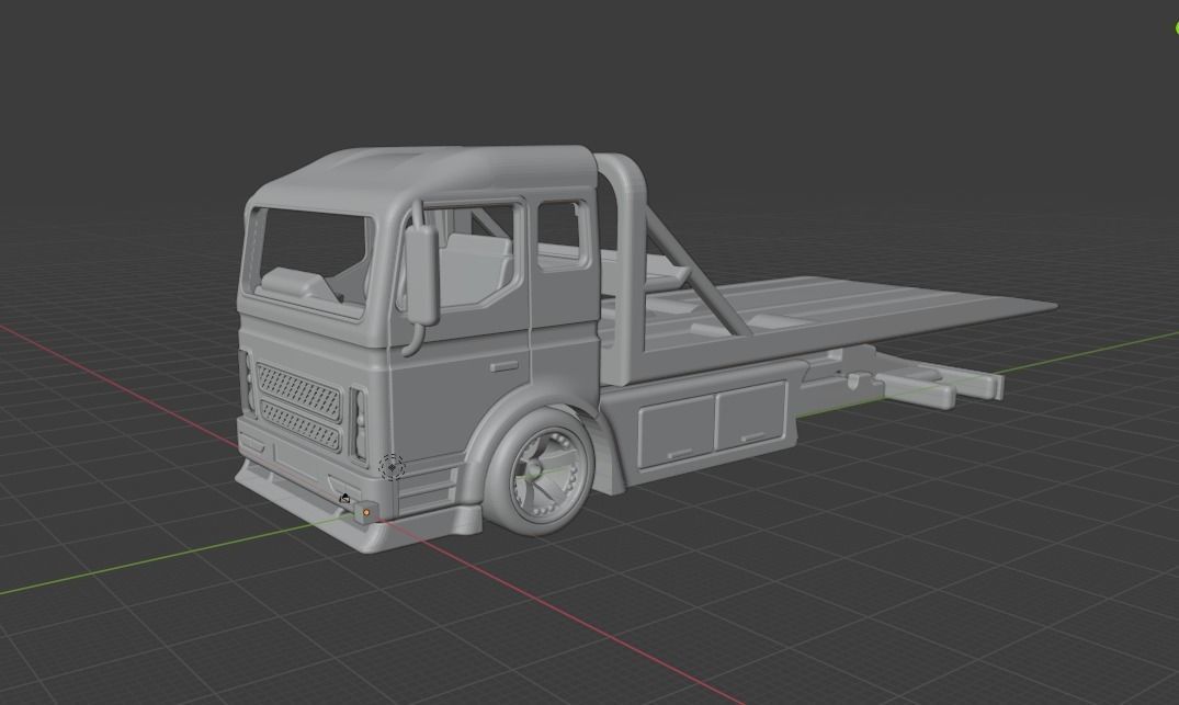 1 64 Art By Scale Team Transporter Hotwheels size 3D print model_4