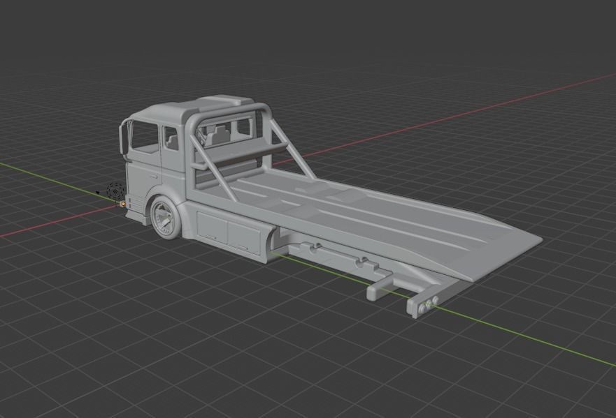 1 64 Art By Scale Team Transporter Hotwheels size 3D print model_5