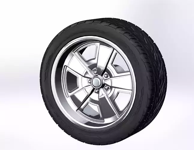Custom wheels US Mags Malibu for your scale model 3D print model