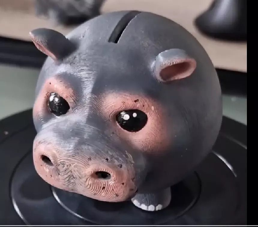 Chubby Hippopotame Free 3D print model