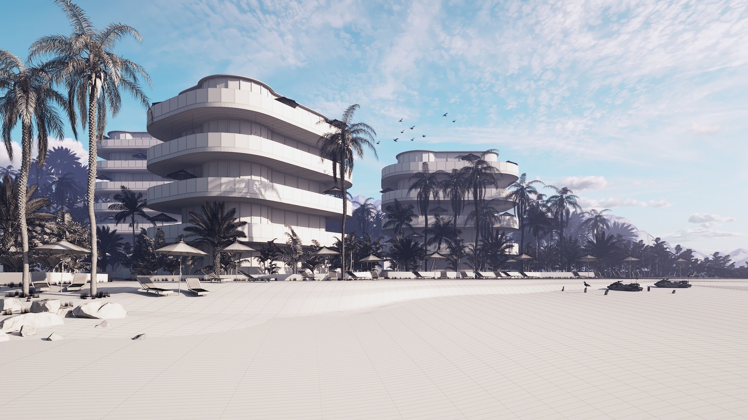 City and the Beach Bundle vol 1 3D model_4