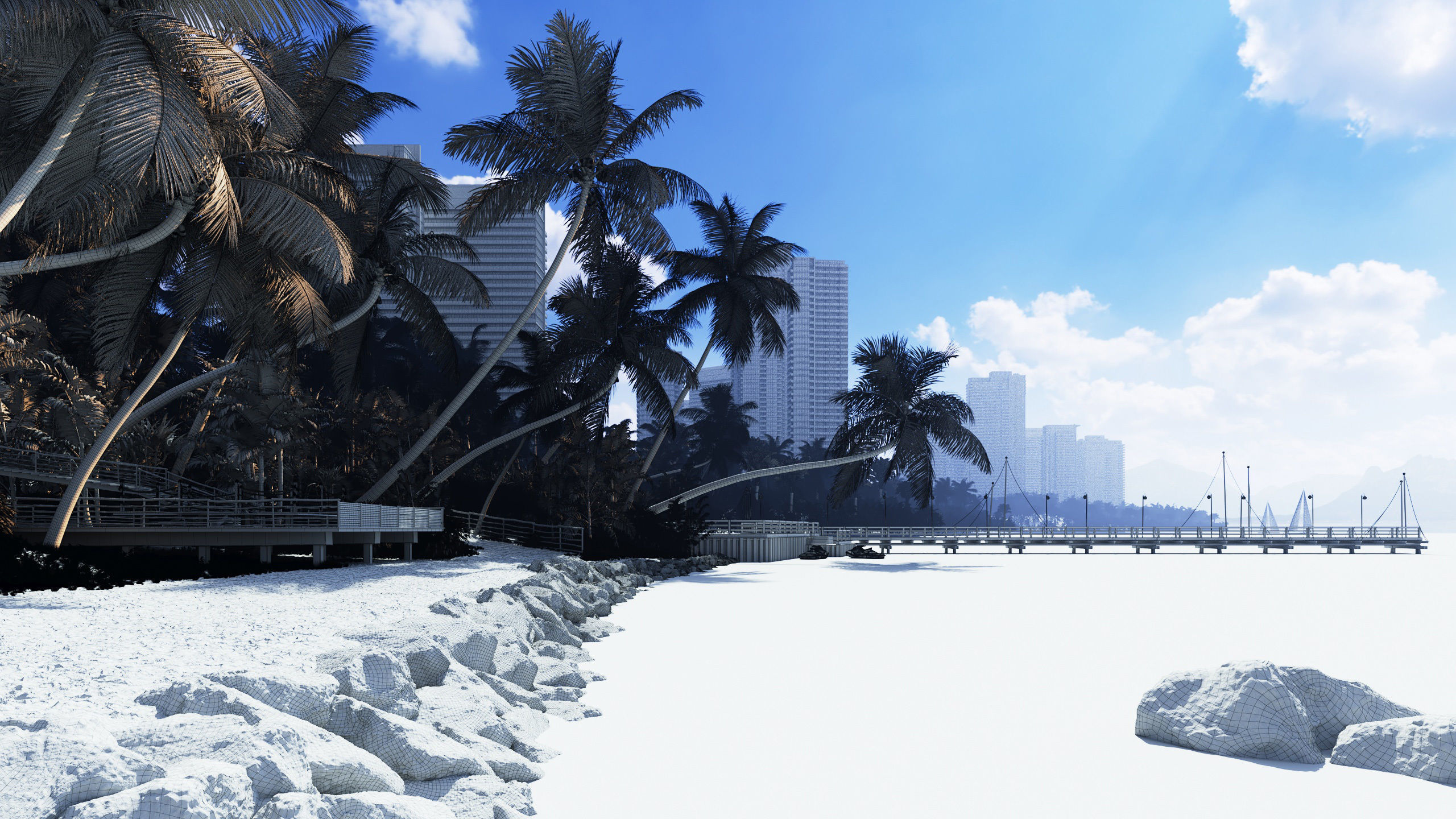 City and the Beach Bundle vol 1 3D model_2