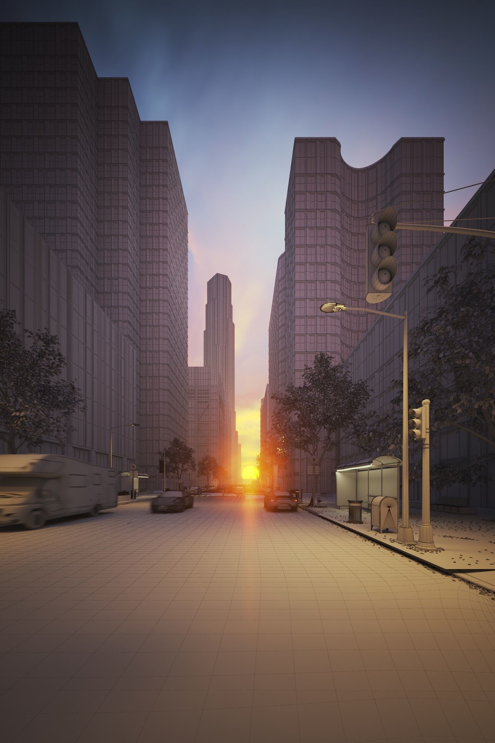 City and the Beach Bundle vol 1 3D model_10
