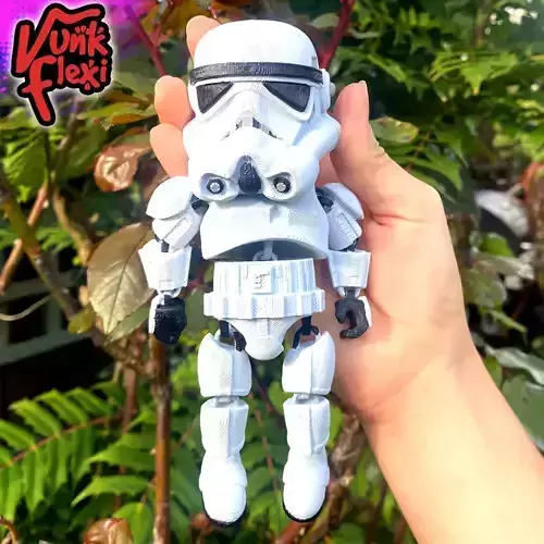 Storm Trooper Flexi Print In Place plus figure and keychain