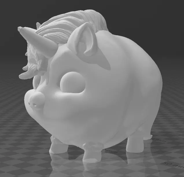 Chubby Licorne Free 3D print model