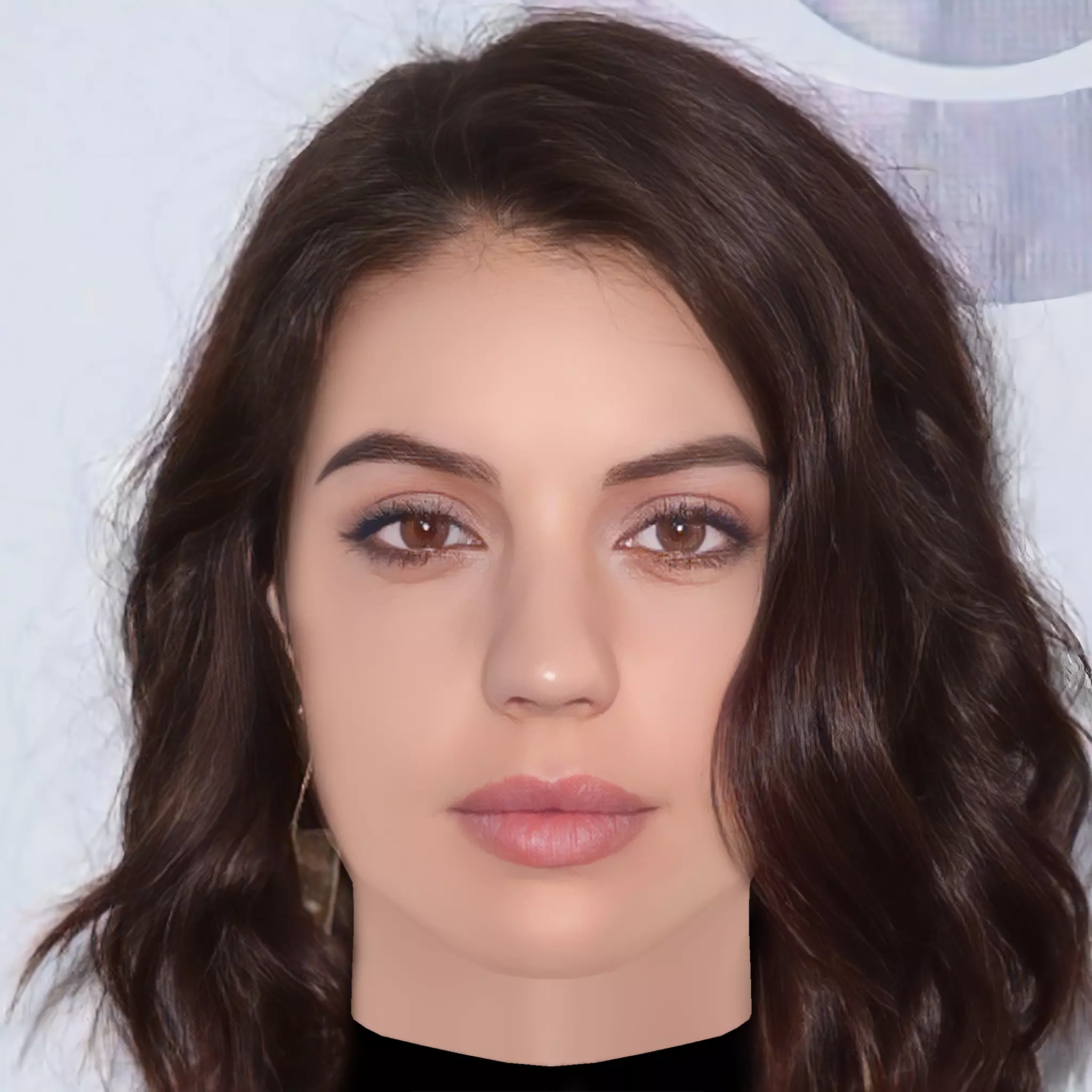 Adelaide Kane Head - No Hair - Low poly head for game Low-poly 3D model