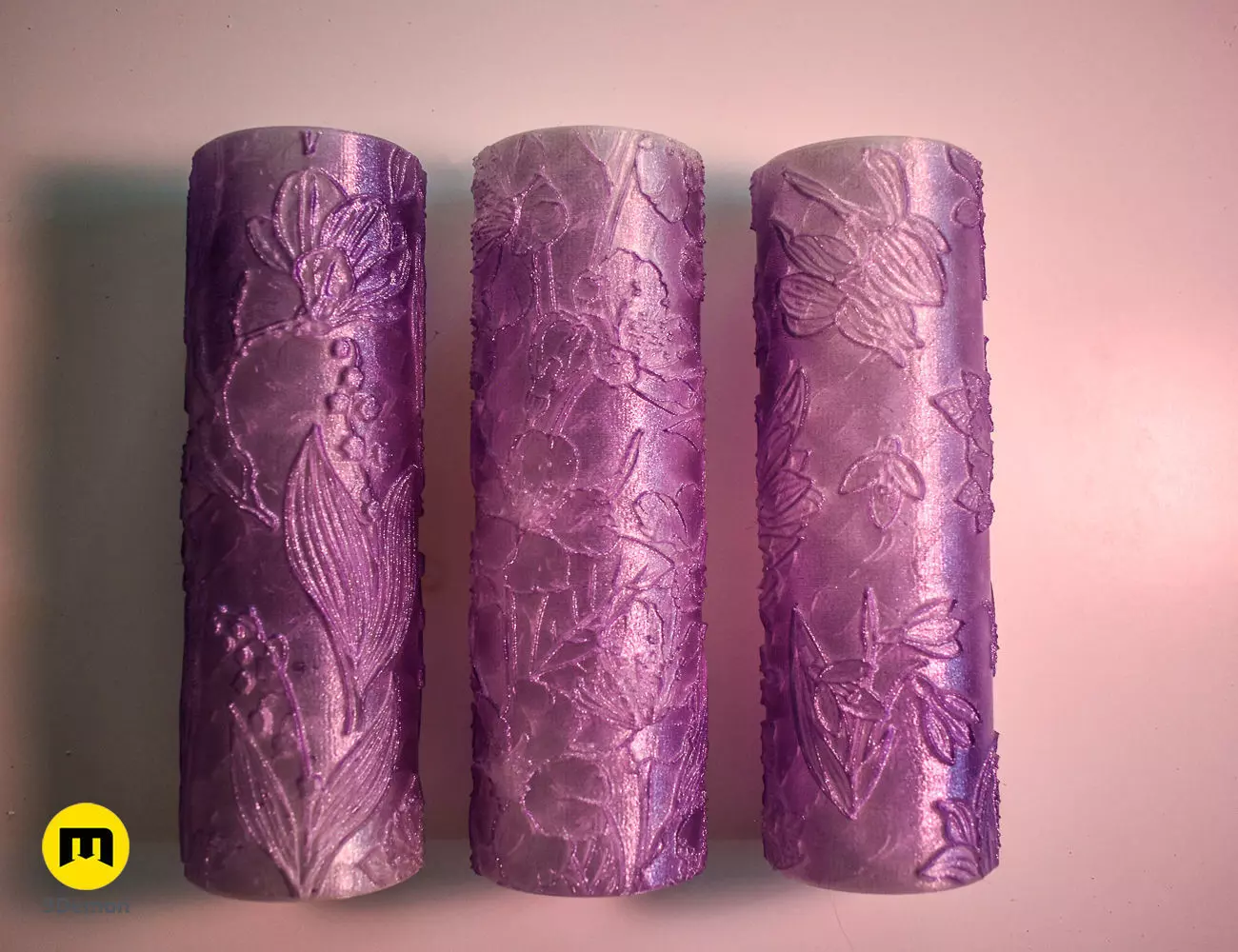 Texture Rollers - Spring Flowers Free 3D print model
