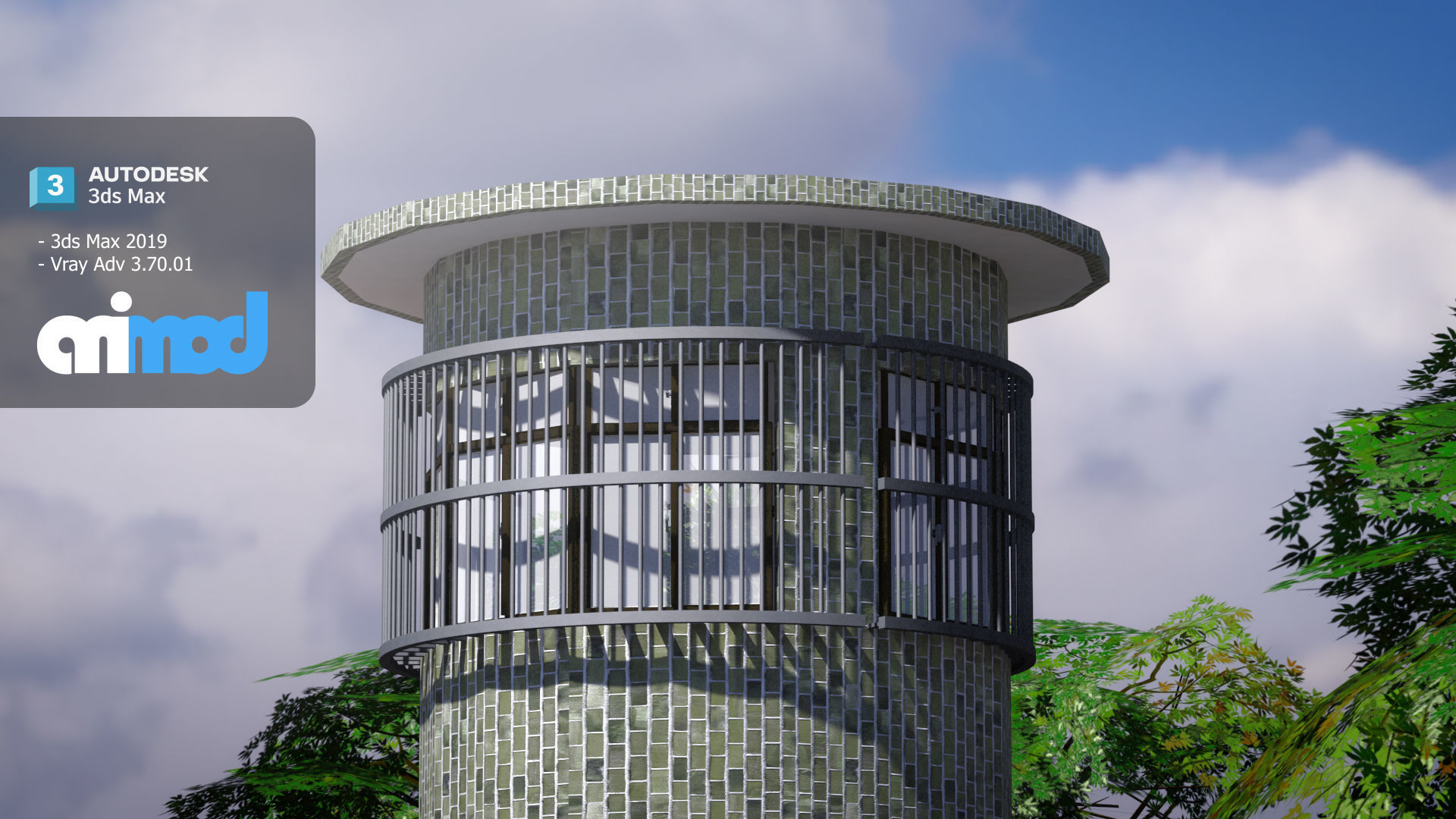 TW jail wall 3D model_4