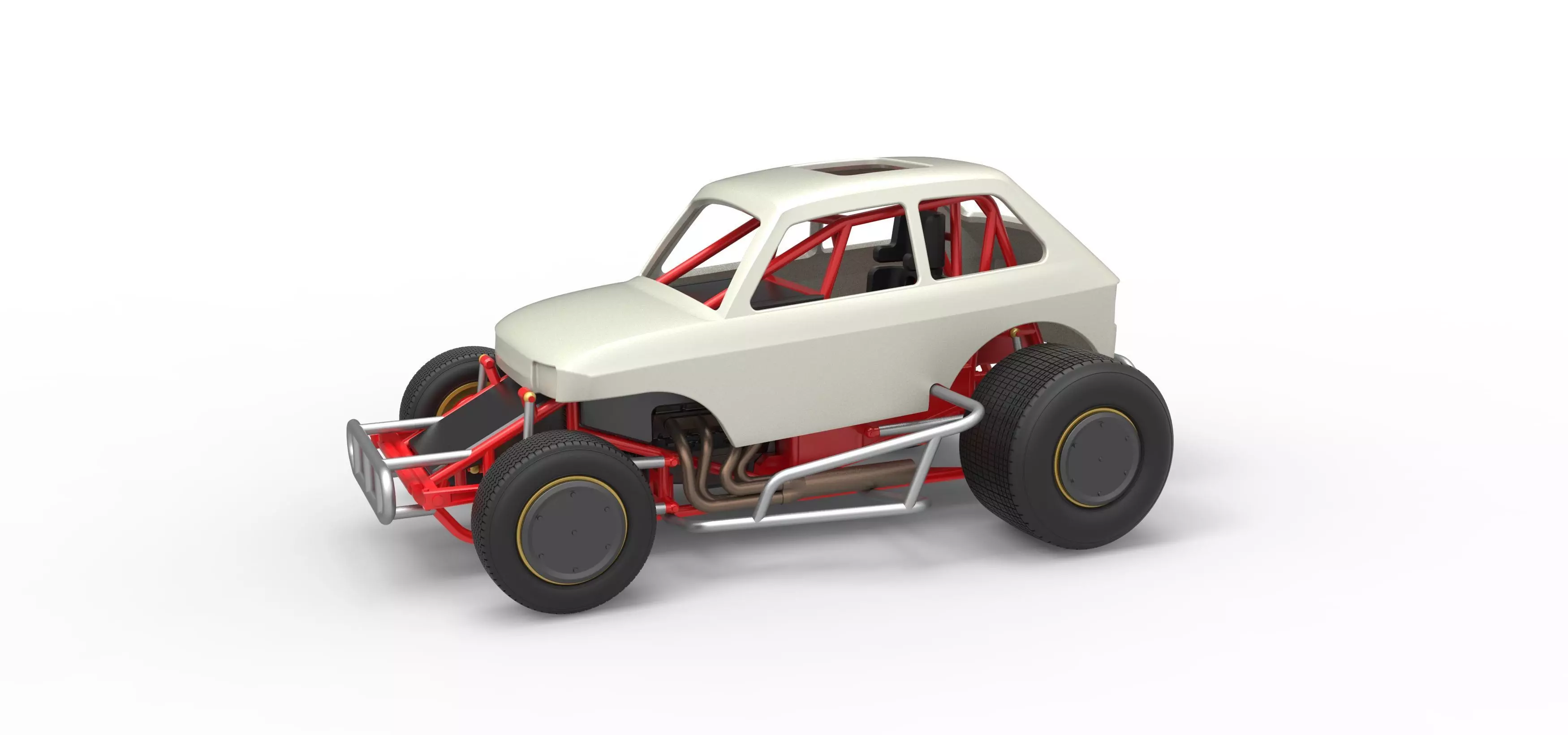 Super rod Version 2 Scale 1 to 25 3D print model_0