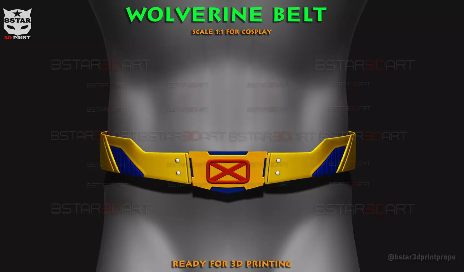 Wolverine Belt Armor - Marvel Cosplay 3D print model