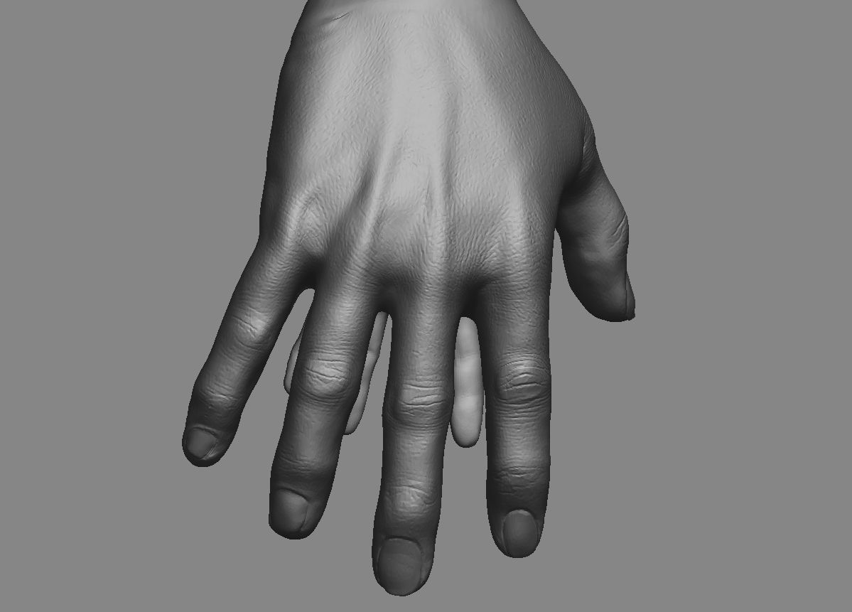 Man Body 3d Model with details  3D print model_4