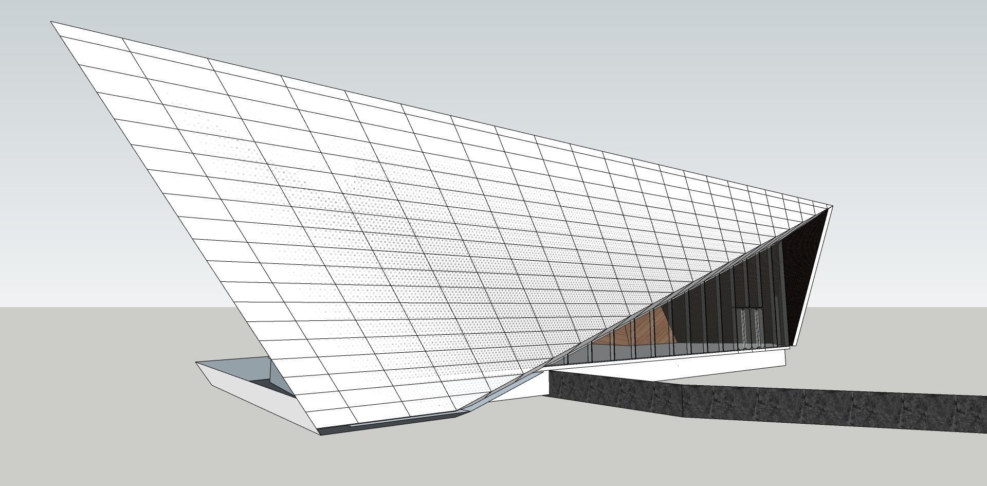 contemporary entertainment office sketchup model 3D model_1