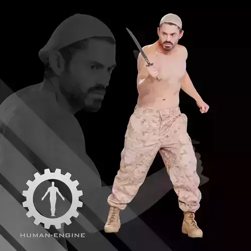 Male Scan - Victor Knife Pose 225