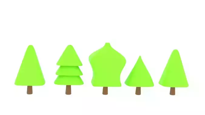 SET TREE CARTOON