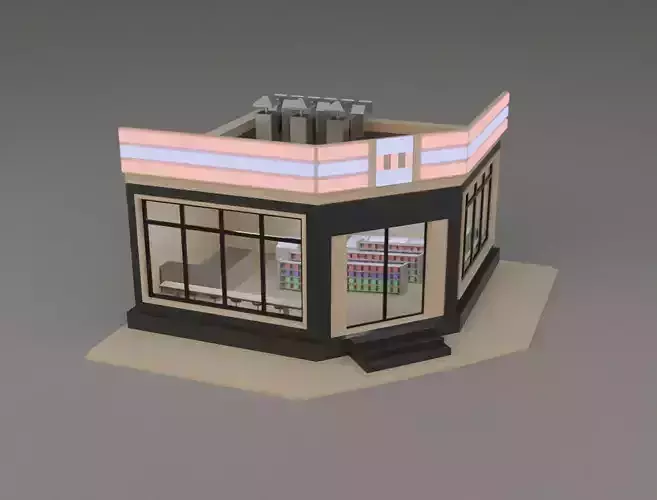 Grocery store 3D model