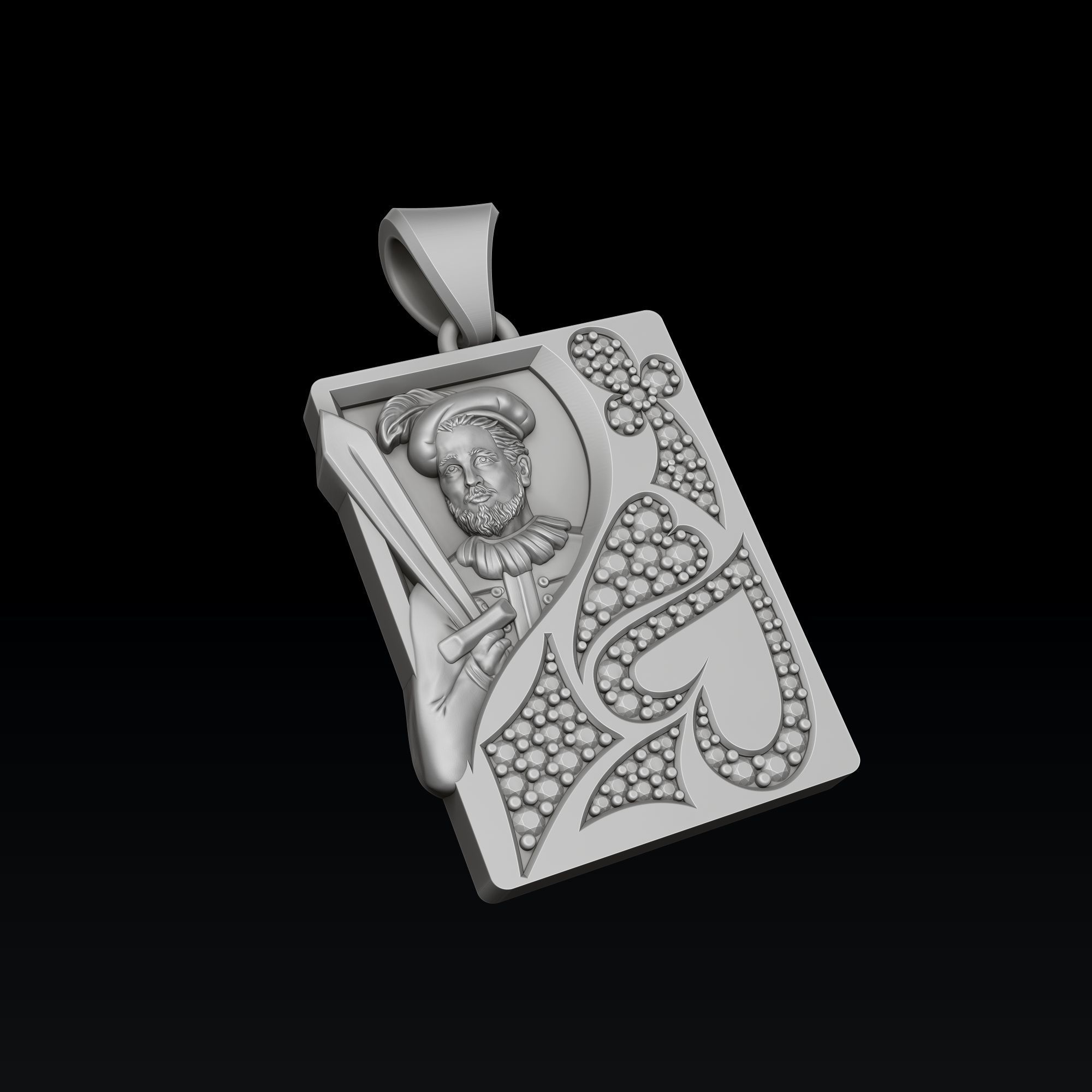 Playing Card Jack 3D print model_2