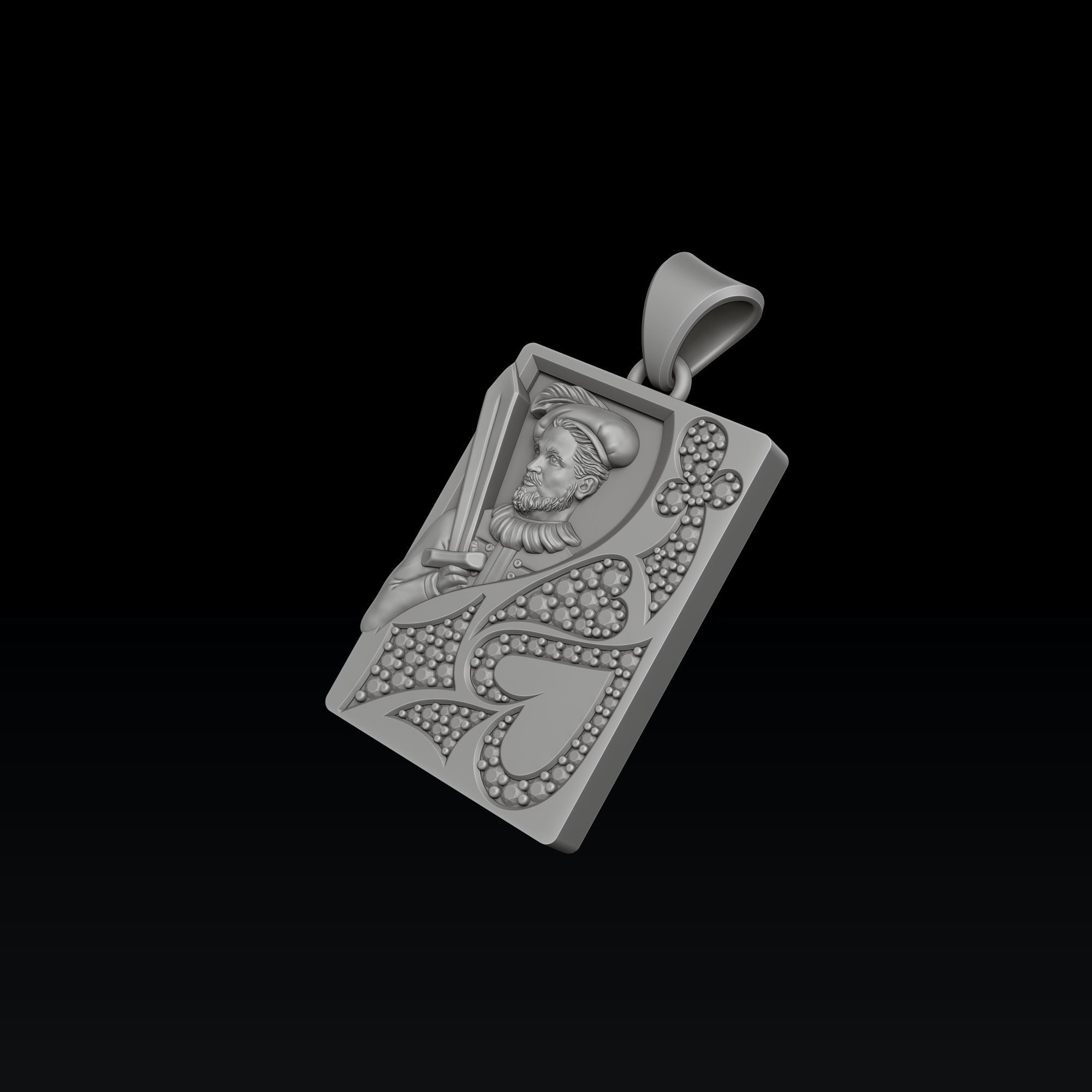 Playing Card Jack 3D print model_4