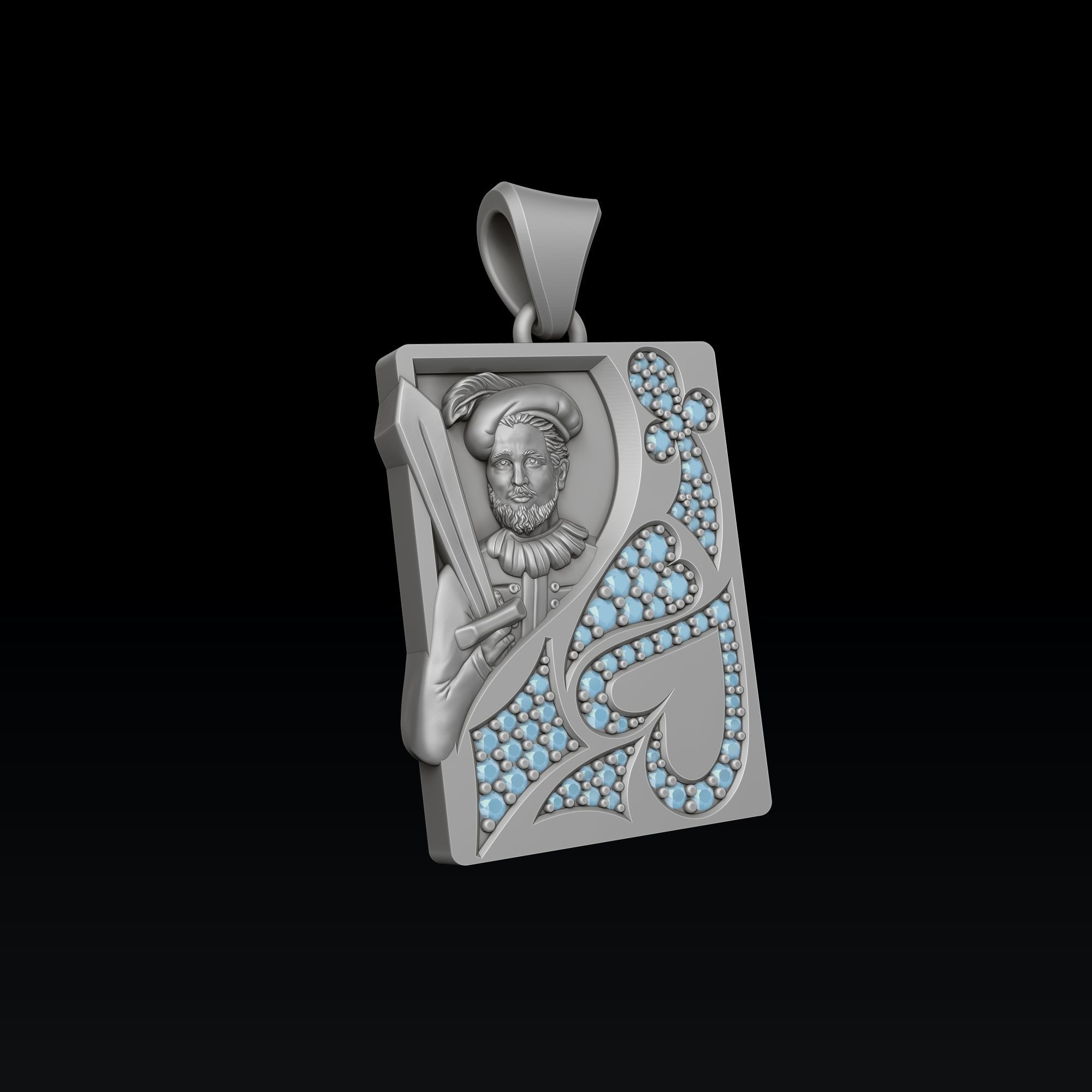 Playing Card Jack 3D print model_3