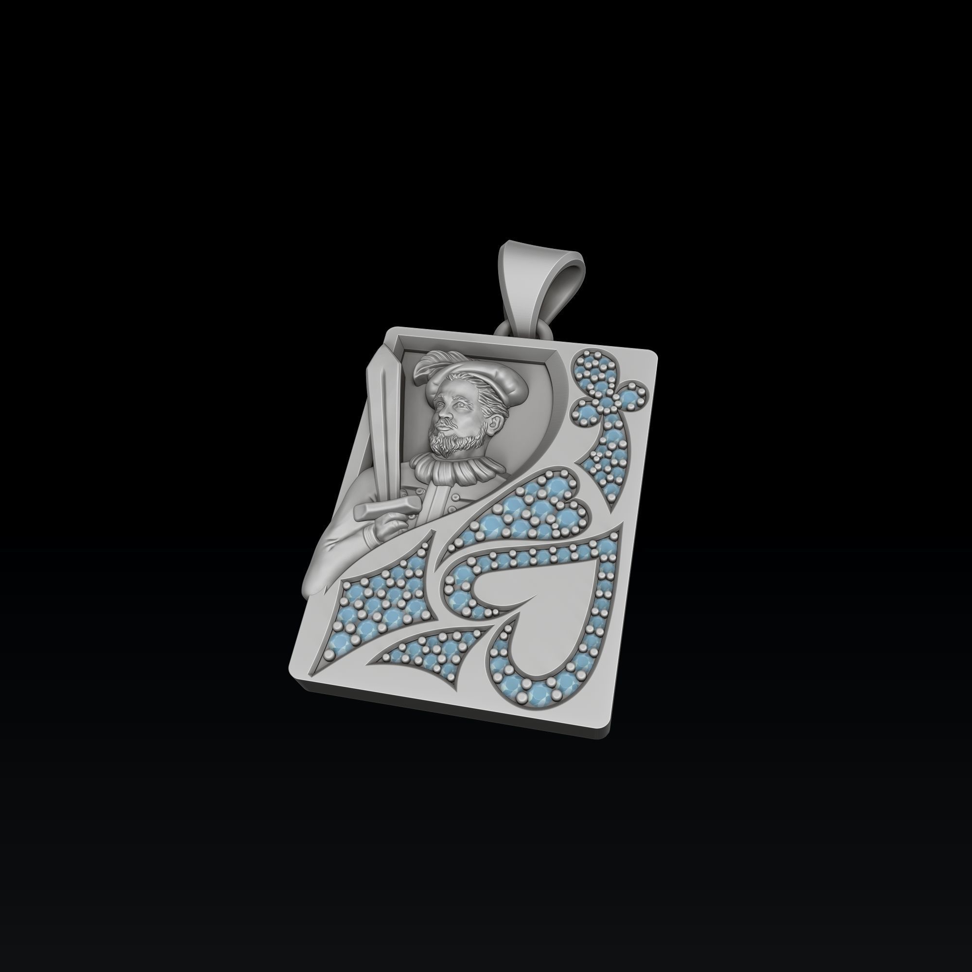 Playing Card Jack 3D print model_1