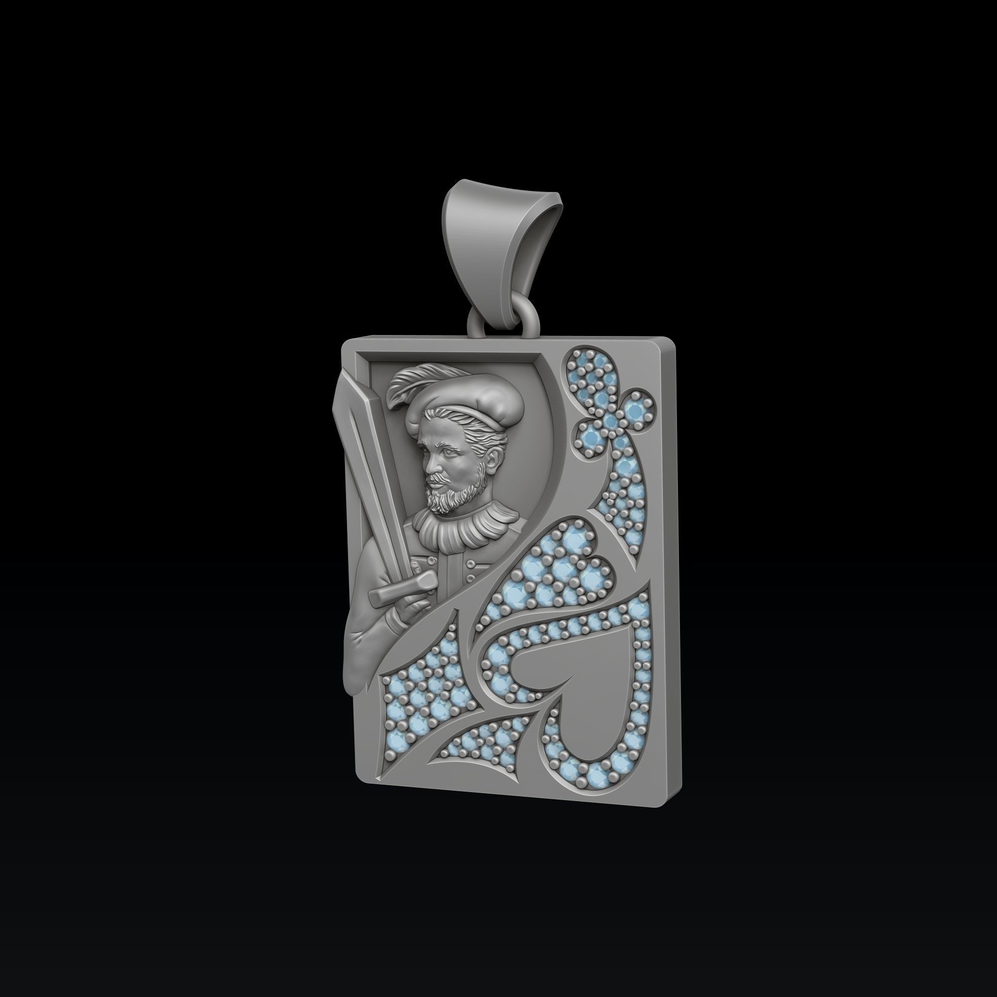 Playing Card Jack 3D print model_5