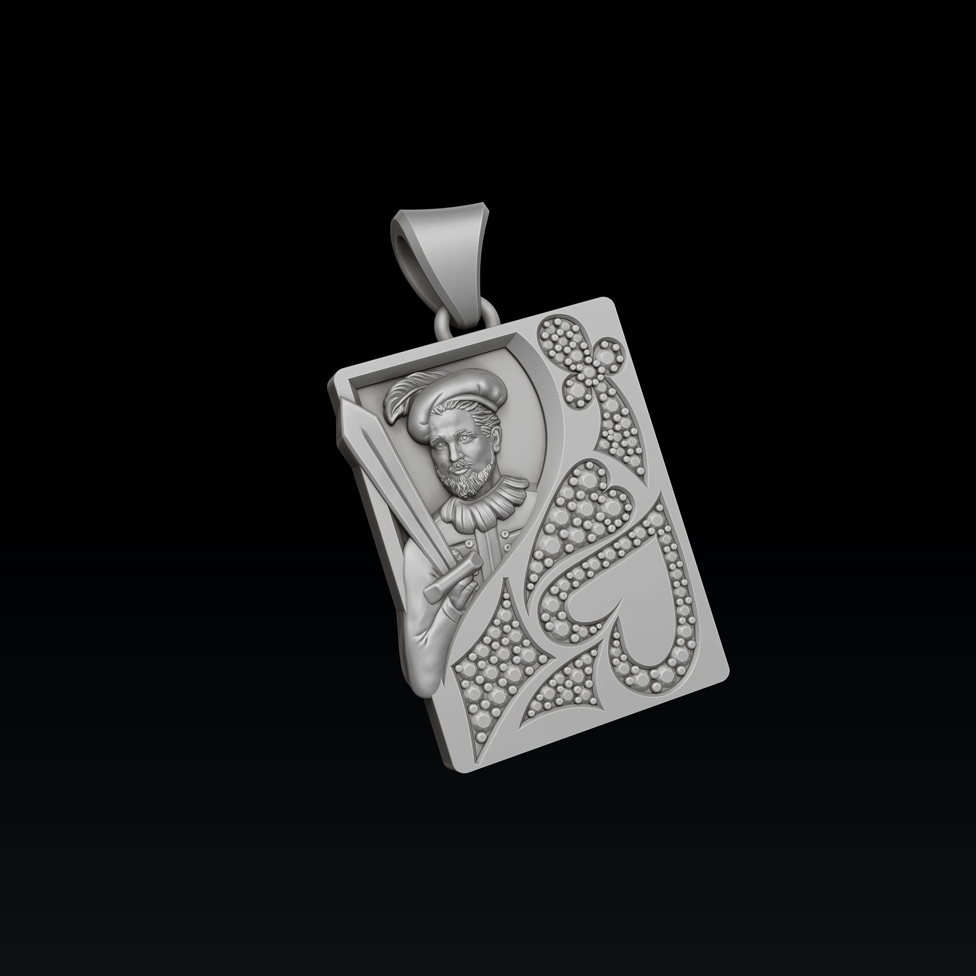 Playing Card Jack 3D print model_6