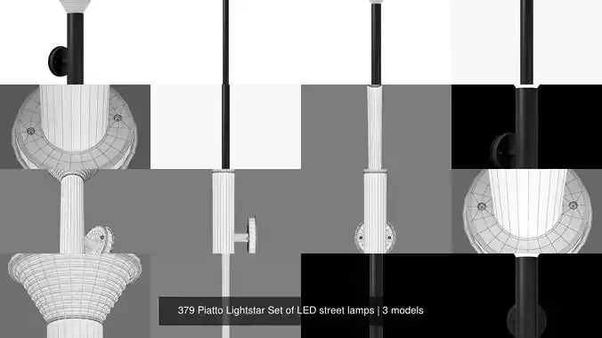 379 Piatto Lightstar Collection of LED street lamps