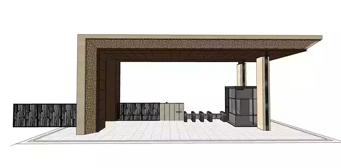 Small gate house with check post