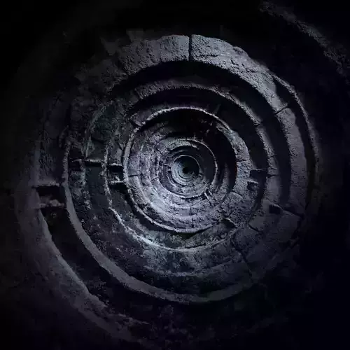 Ancient Sci Fi Ring Circle Hole