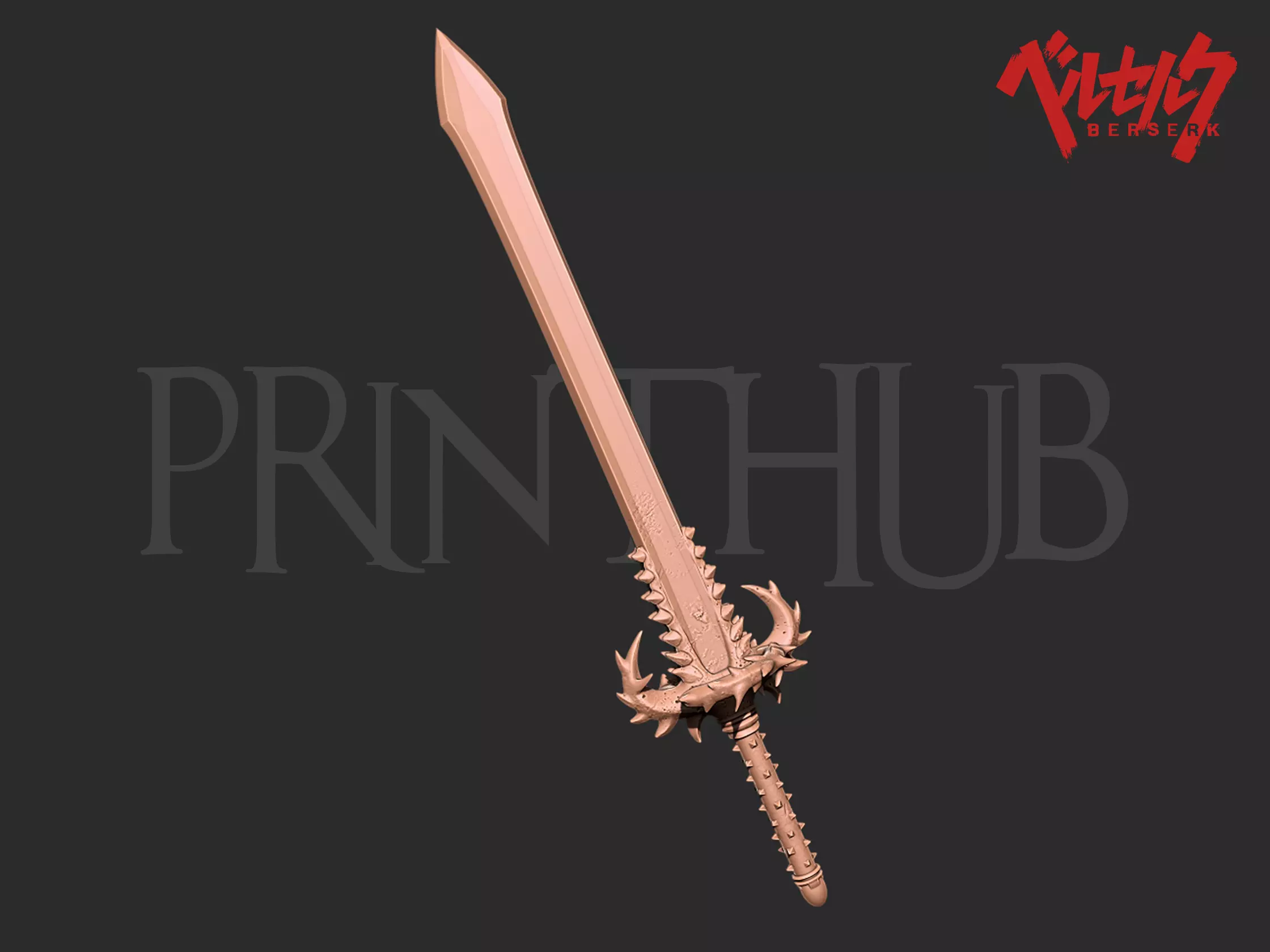 Skull Knight with the Sword of Thorns from Berserk 3D print model_0