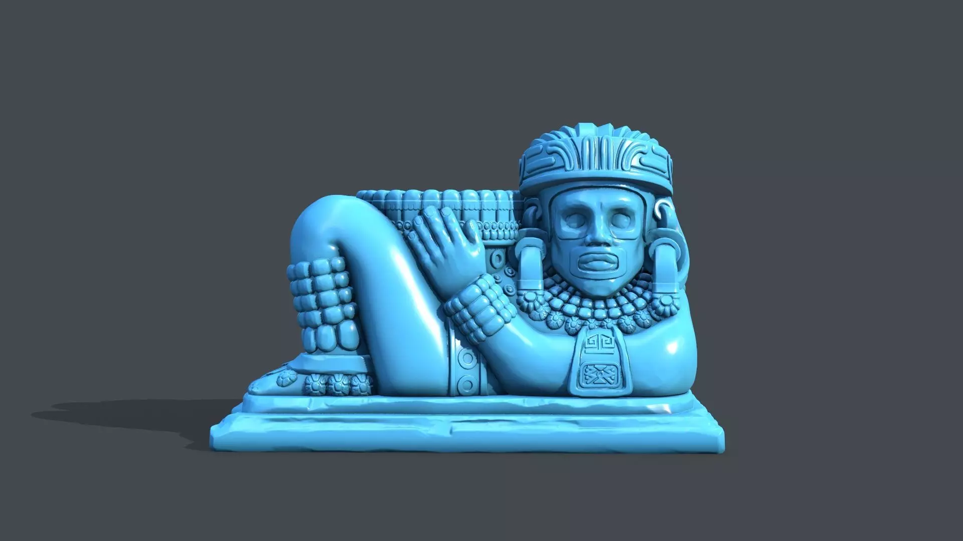 Statue Aztec Chacmool 3D print model