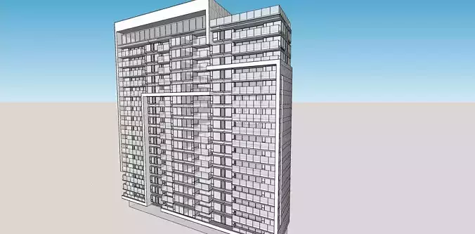 highrise office 3d model