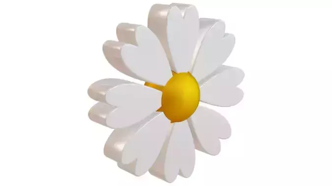  Daisy Delight-Cute 3D Daisy Flower Animation 3D model