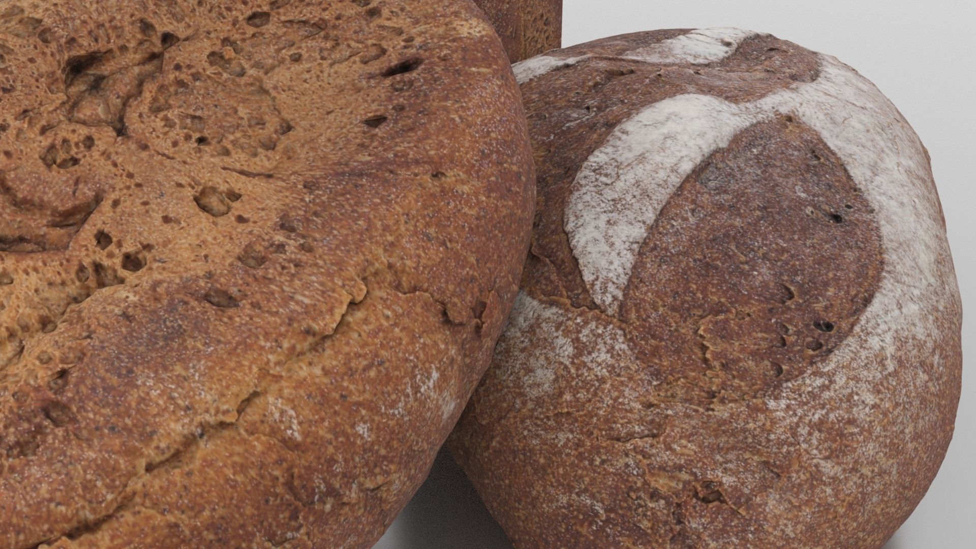 Bread Loaf Low-poly 3D model_11