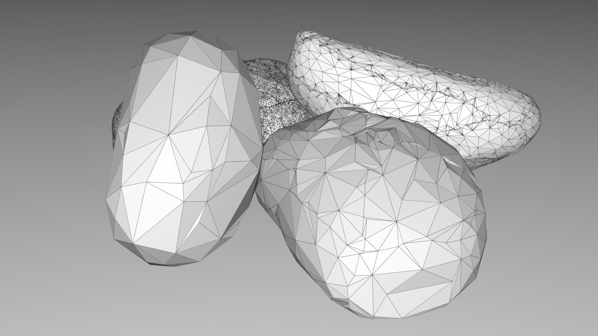 Bread Loaf Low-poly 3D model_7