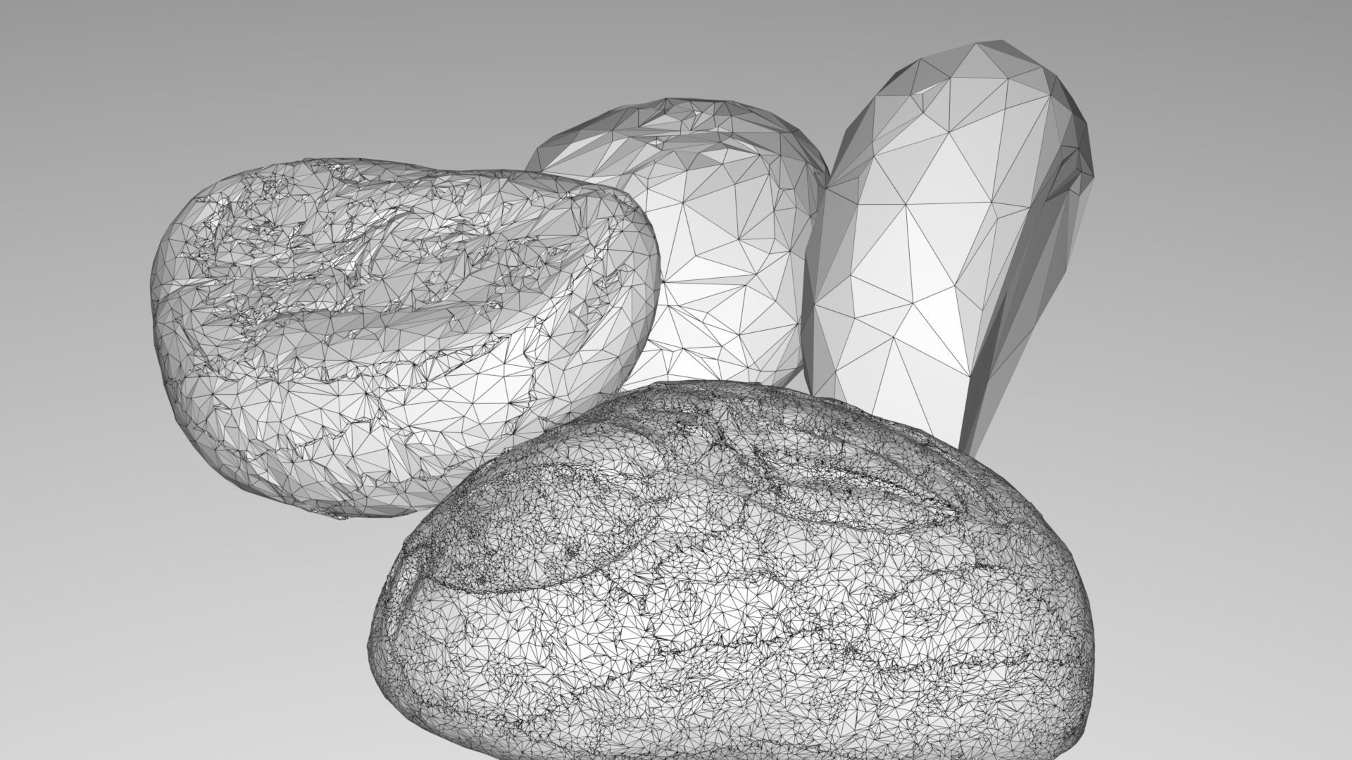 Bread Loaf Low-poly 3D model_13