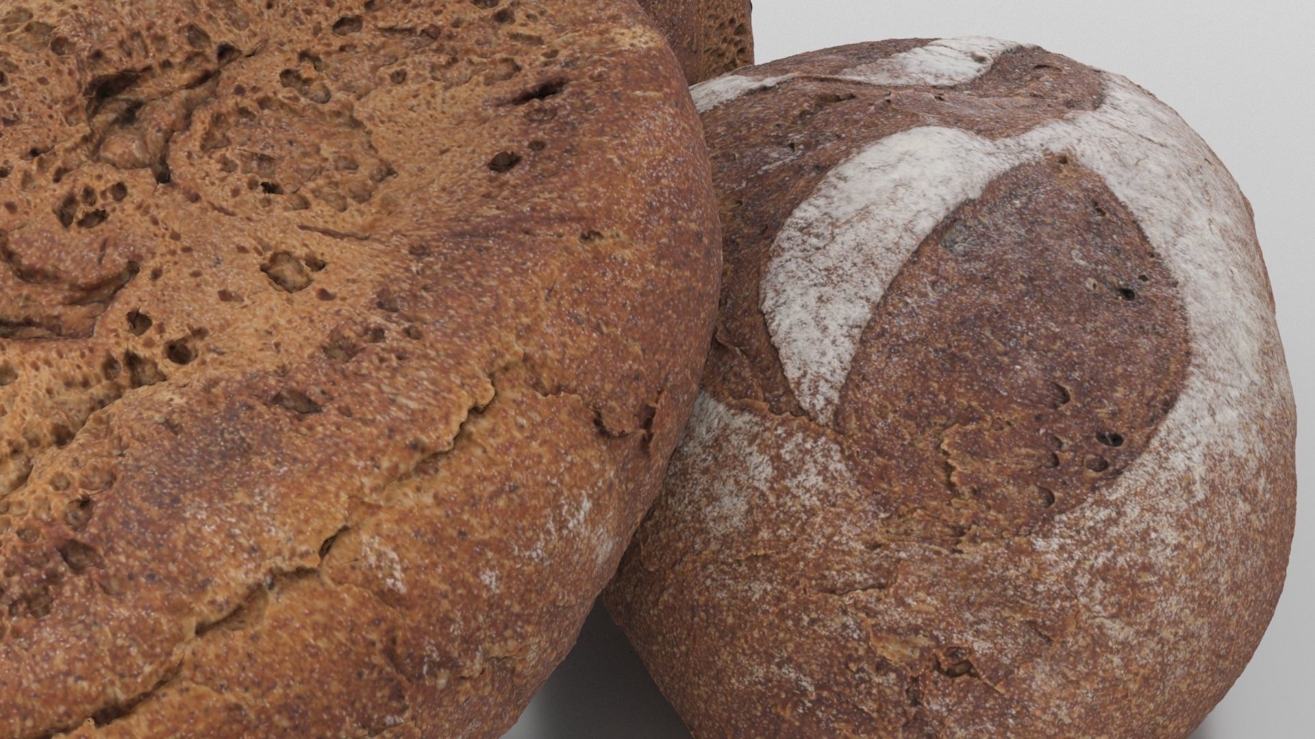 Bread Loaf Low-poly 3D model_12