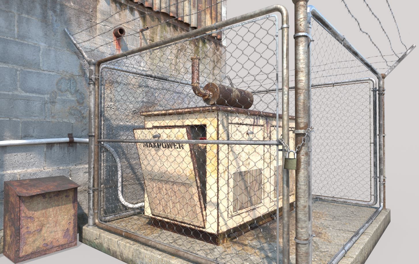 Old Radio Telescope Station 3D model_4