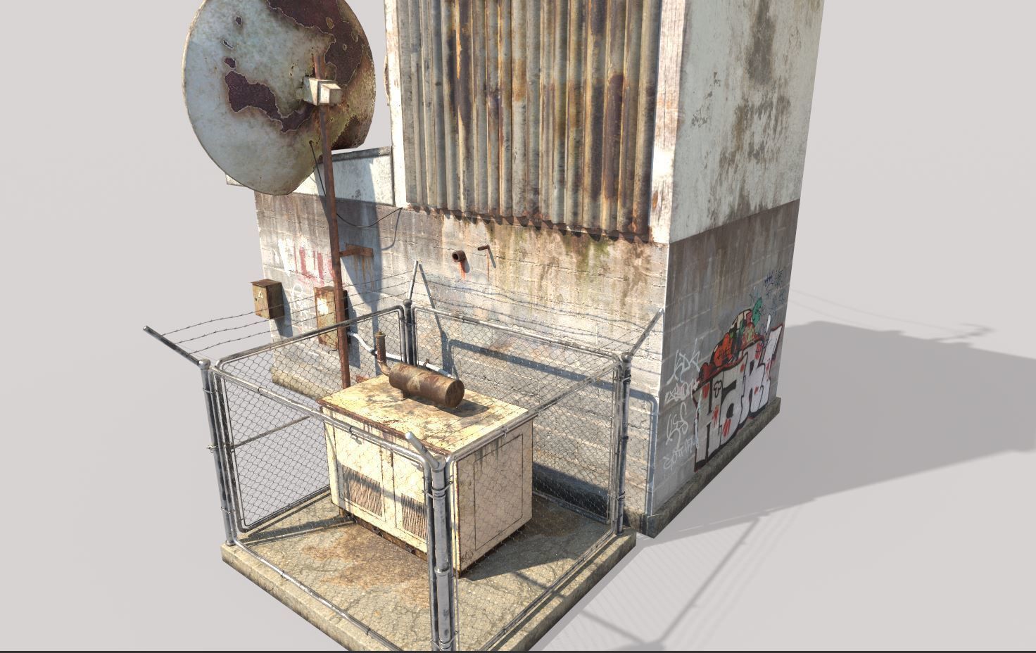 Old Radio Telescope Station 3D model_3