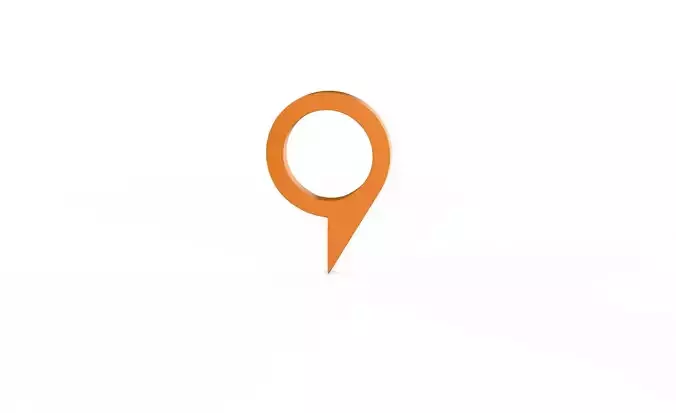 Pin 006 - Map Pointer Basic Orange