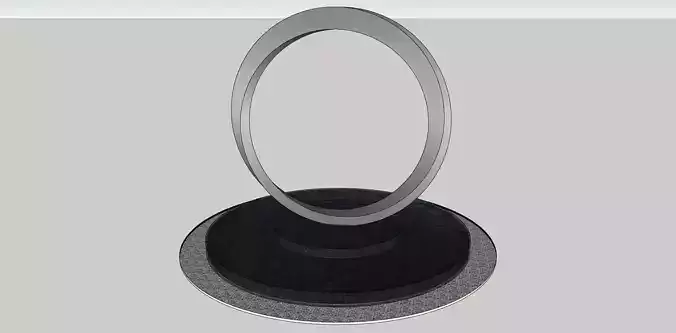 oval monument 3d sketchup model 3D model