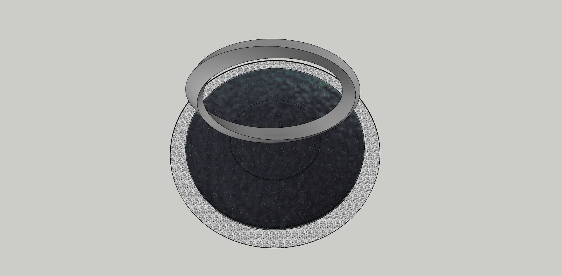 oval monument 3d sketchup model 3D model_2