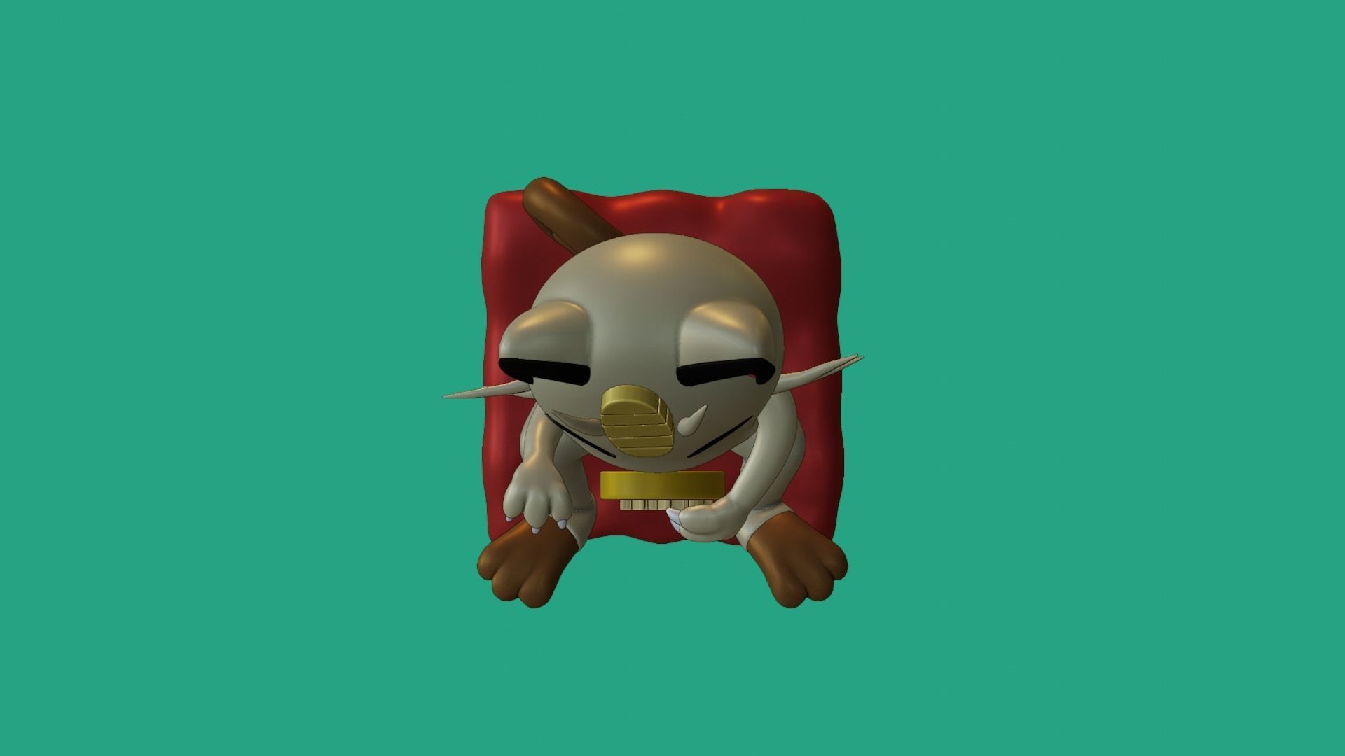 LUCK MEOWTH POKEMON 3D print model_5