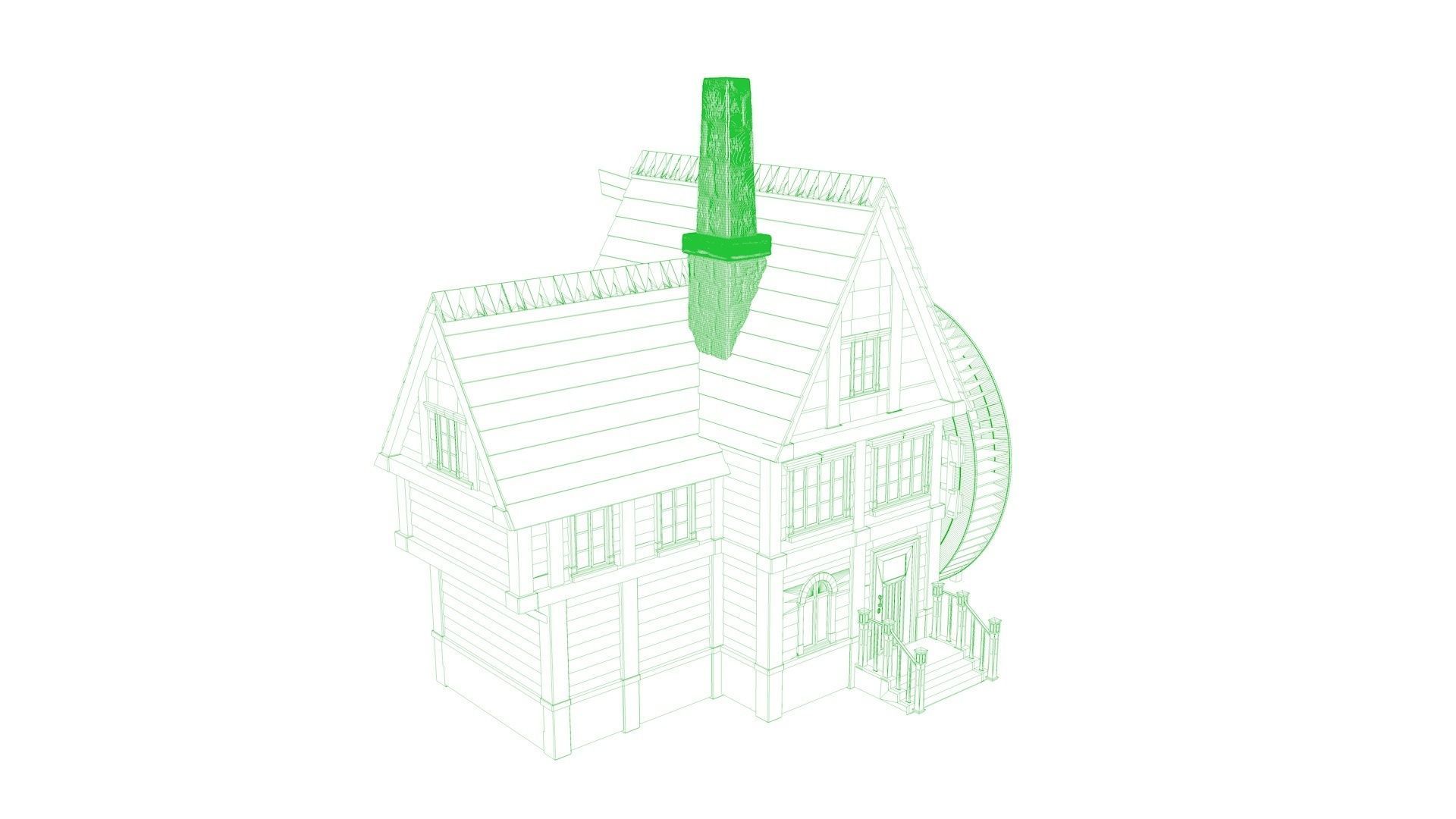 Watermill 3d model 3D model_9